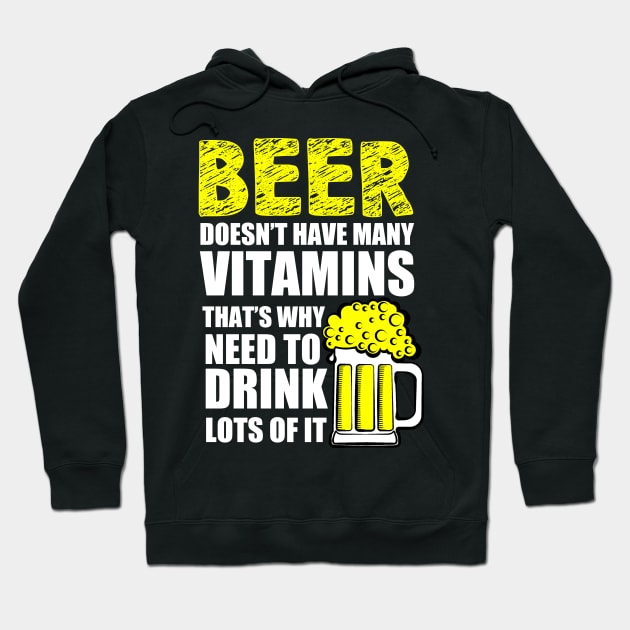 Vitamin Beer Hoodie by Kiwistore